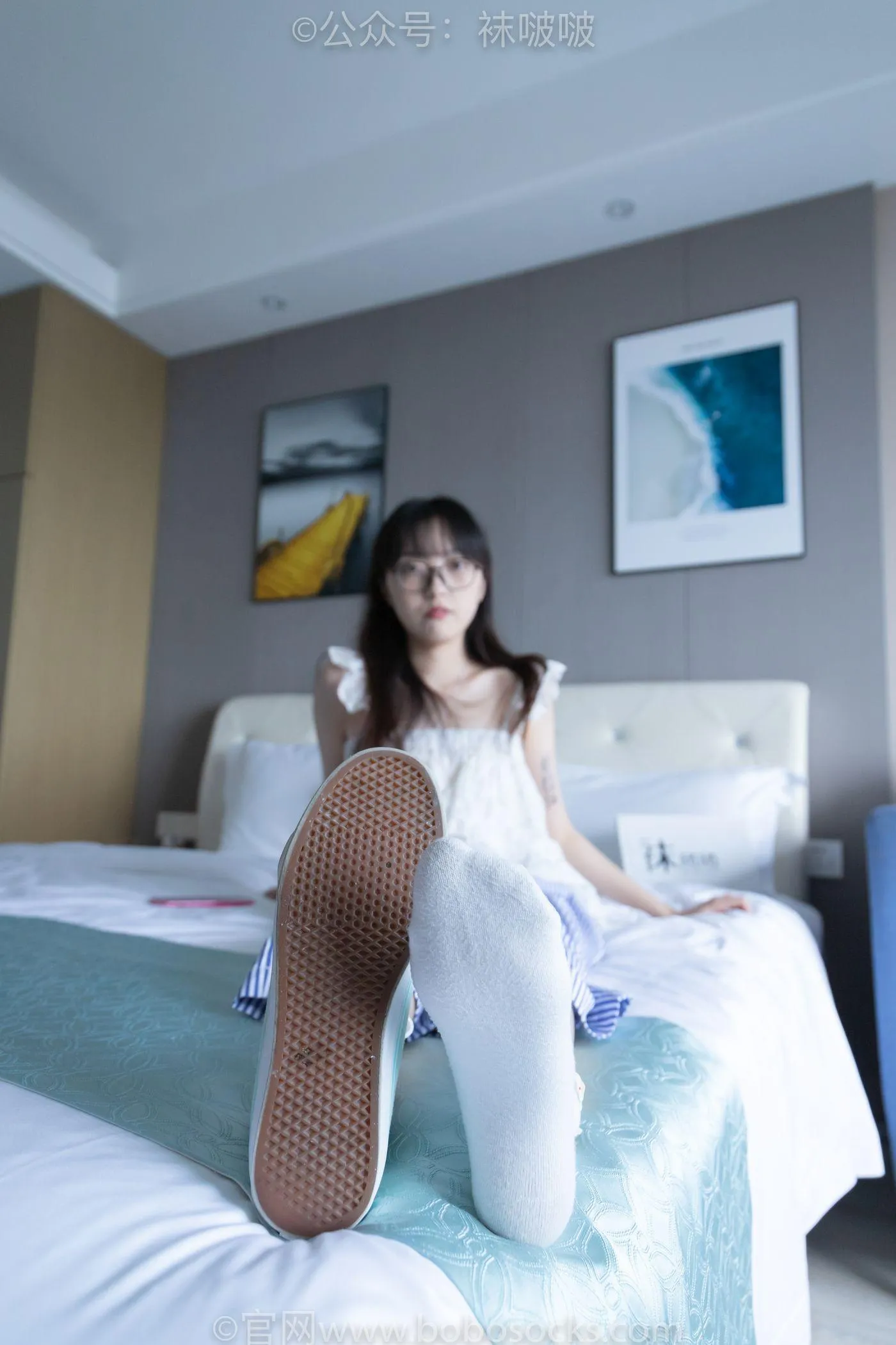 [BoBoSocks袜啵啵]NO.027 稚予- vans、白色棉袜、肉丝 [136P]插图7
